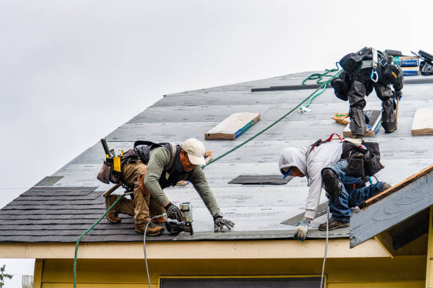 Professional Roofing technician working in Broadway, NJ
